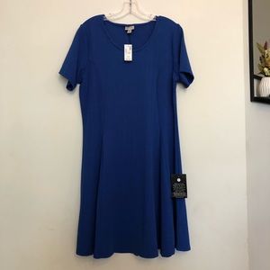 BNWT Avenue Cobalt Blue Dress  Short Sleeve 14/16